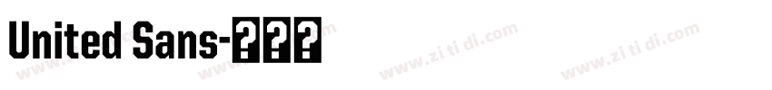 United Sans字体转换 United Sans字体转换